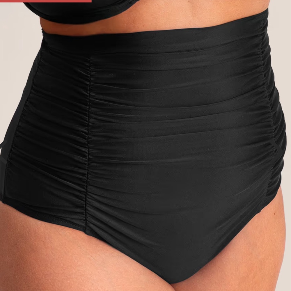 Shapermint Essentials High Waisted Control Bikini Bottom Black - Picture 7 of 10